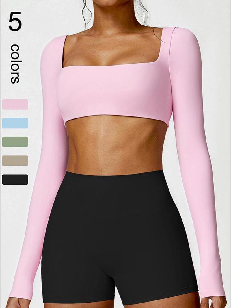 Sexy Yoga Shirts Long Sleeved Women'S Outdoor Running Fitness Wear T-Shirt Long Sleeved Yoga Shirt Gym Push up Workout Single Piece Top - Prostamina - Prostamina - Sexy Yoga Shirts Long Sleeved Women'S Outdoor Running Fitness Wear T-Shirt Long Sleeved Yoga Shirt Gym Push up Workout Single Piece Top