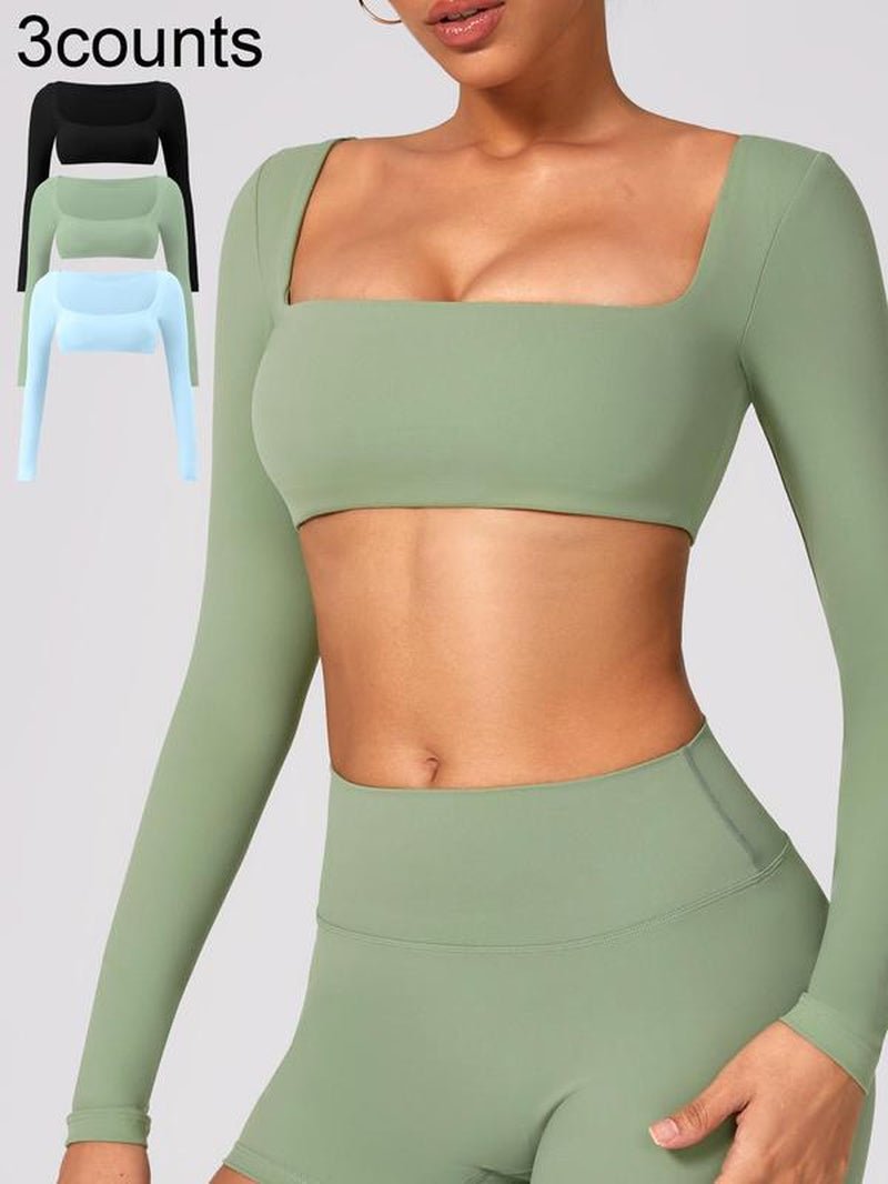 Sexy Yoga Shirts Long Sleeved Women'S Outdoor Running Fitness Wear T-Shirt Long Sleeved Yoga Shirt Gym Push up Workout Single Piece Top - Prostamina - Prostamina - Sexy Yoga Shirts Long Sleeved Women'S Outdoor Running Fitness Wear T-Shirt Long Sleeved Yoga Shirt Gym Push up Workout Single Piece Top