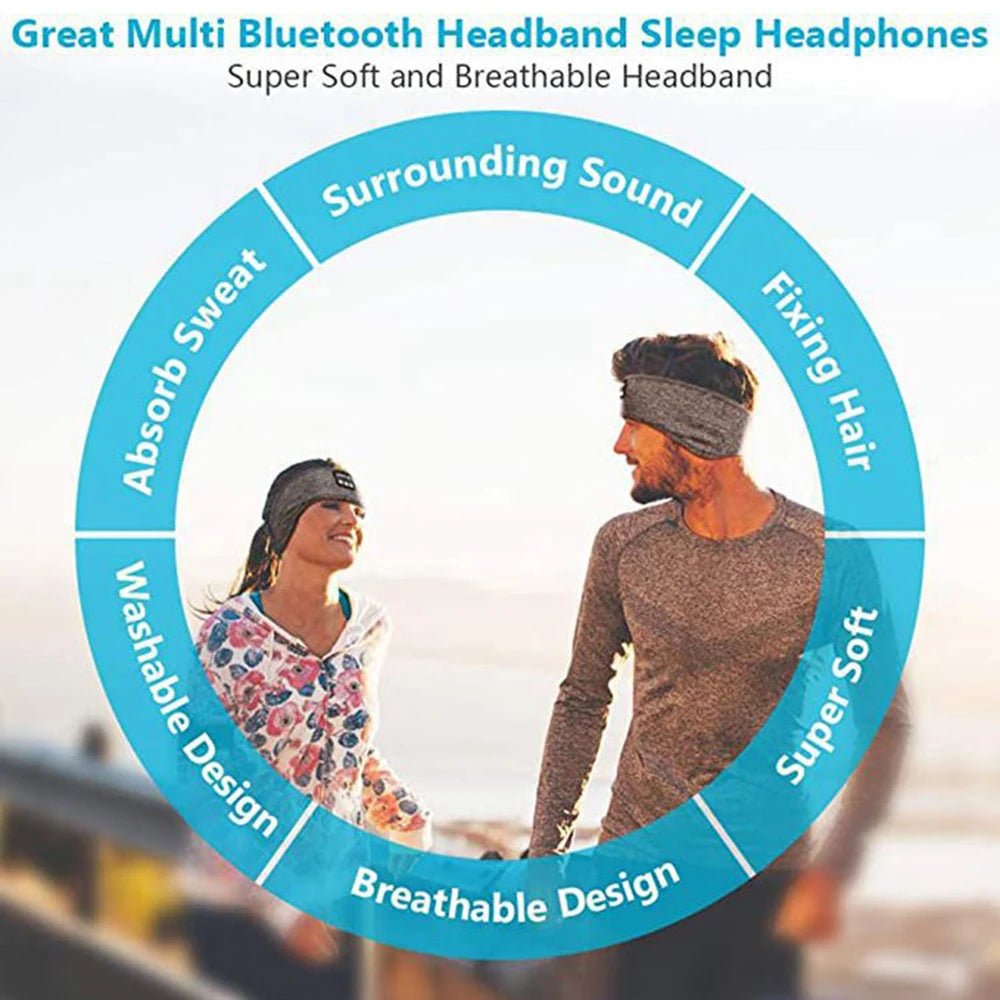 Bluetooth - Compatible Earphones Sports Sleeping Headband Elastic Wireless Headphones Music Eye Mask Wireless Eye Headset Headband - Prostamina - Prostamina - Bluetooth - Compatible Earphones Sports Sleeping Headband Elastic Wireless Headphones Music Eye Mask Wireless Eye Headset Headband