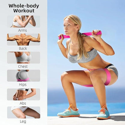 Resistance Bands Set: Exercise Workout Bands for Women and Men, 5 Stretch Bands for Booty, Legs, and Pilates - Prostamina - Prostamina - Resistance Bands Set: Exercise Workout Bands for Women and Men, 5 Stretch Bands for Booty, Legs, and Pilates