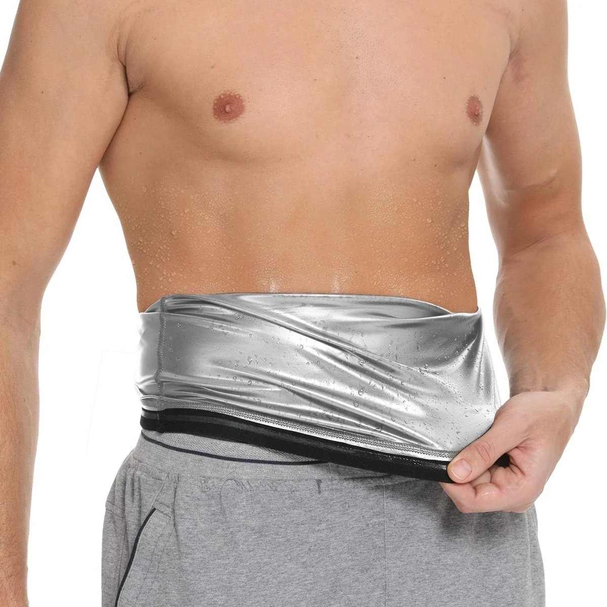 Sauna Waist Trimmer Belt for Men - Prostamina - Prostamina - Sauna Waist Trimmer Belt for Men