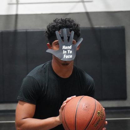 HIYF Basketball Training Tool Hand in Yo Face Hoop Tool for Home Gym Workout Equipment with Elastic Head Band