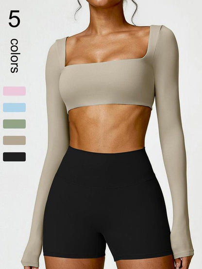 Sexy Yoga Shirts Long Sleeved Women'S Outdoor Running Fitness Wear T-Shirt Long Sleeved Yoga Shirt Gym Push up Workout Single Piece Top - Prostamina - Prostamina - Sexy Yoga Shirts Long Sleeved Women'S Outdoor Running Fitness Wear T-Shirt Long Sleeved Yoga Shirt Gym Push up Workout Single Piece Top