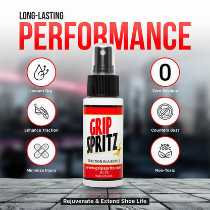 Grip Spritz - Basketball and Volleyball Shoe Grip Spray - Single Season Bottle - Game Long Shoe Traction in All Your Games and Practices - Prostamina - Prostamina - Grip Spritz - Basketball and Volleyball Shoe Grip Spray - Single Season Bottle - Game Long Shoe Traction in All Your Games and Practices