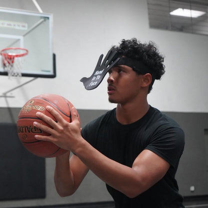 HIYF Basketball Training Tool Hand in Yo Face Hoop Tool for Home Gym Workout Equipment with Elastic Head Band