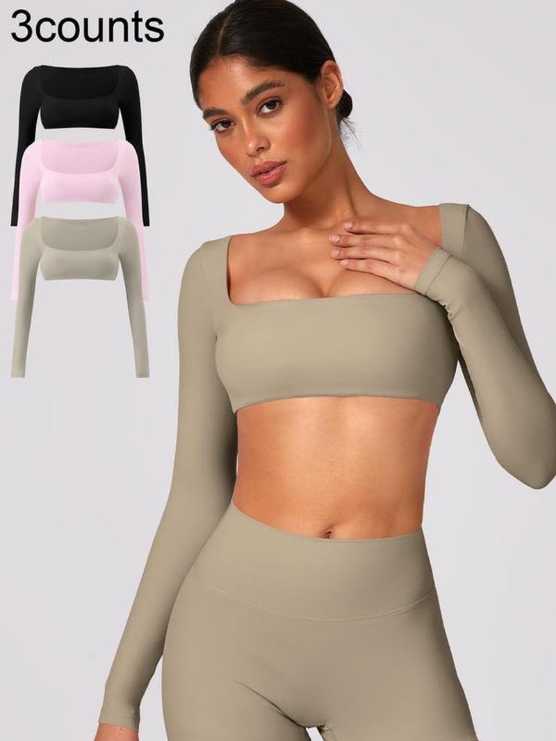 Sexy Yoga Shirts Long Sleeved Women'S Outdoor Running Fitness Wear T-Shirt Long Sleeved Yoga Shirt Gym Push up Workout Single Piece Top - Prostamina - Prostamina - Sexy Yoga Shirts Long Sleeved Women'S Outdoor Running Fitness Wear T-Shirt Long Sleeved Yoga Shirt Gym Push up Workout Single Piece Top