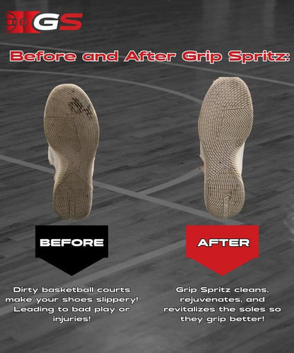 Grip Spritz - Basketball and Volleyball Shoe Grip Spray - Single Season Bottle - Game Long Shoe Traction in All Your Games and Practices - Prostamina - Prostamina - Grip Spritz - Basketball and Volleyball Shoe Grip Spray - Single Season Bottle - Game Long Shoe Traction in All Your Games and Practices