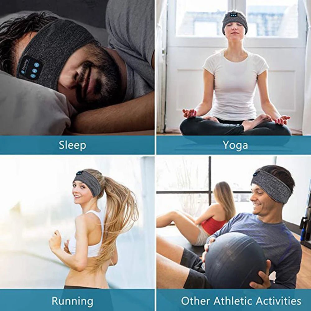 Bluetooth - Compatible Earphones Sports Sleeping Headband Elastic Wireless Headphones Music Eye Mask Wireless Eye Headset Headband - Prostamina - Prostamina - Bluetooth - Compatible Earphones Sports Sleeping Headband Elastic Wireless Headphones Music Eye Mask Wireless Eye Headset Headband