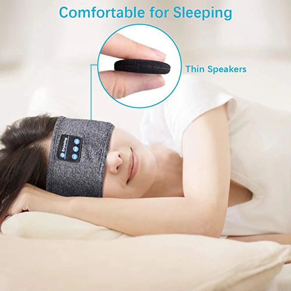 Bluetooth - Compatible Earphones Sports Sleeping Headband Elastic Wireless Headphones Music Eye Mask Wireless Eye Headset Headband - Prostamina - Prostamina - Bluetooth - Compatible Earphones Sports Sleeping Headband Elastic Wireless Headphones Music Eye Mask Wireless Eye Headset Headband