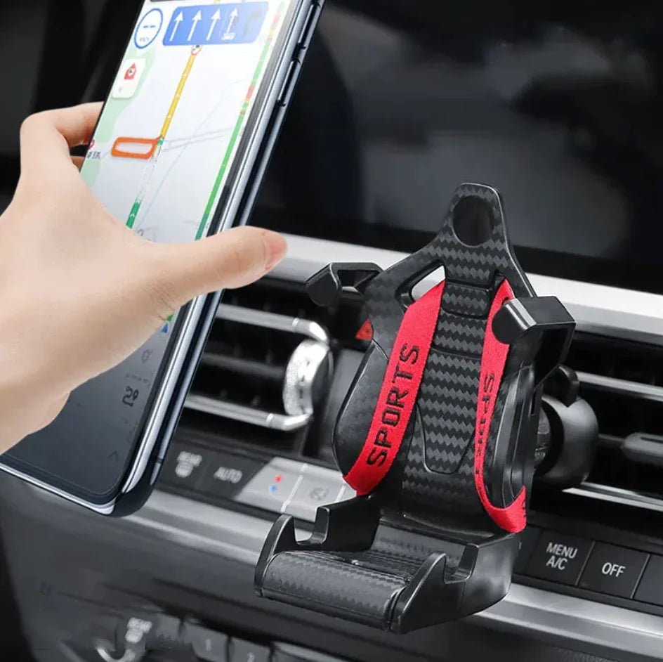 Racing Seat Car Phone Holder - 360° Rotatable Air Vent Clip - Prostamina - Prostamina - Racing Seat Car Phone Holder - 360° Rotatable Air Vent Clip